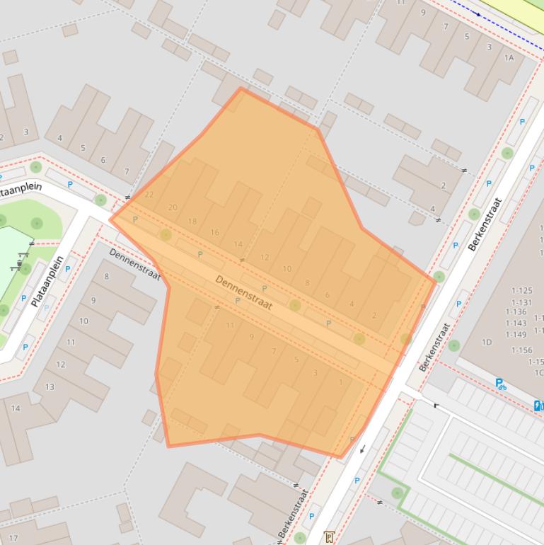 Kaart van postcodegebied 5616LT.