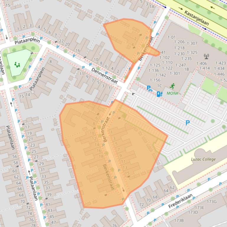 Kaart van postcodegebied 5616LV.
