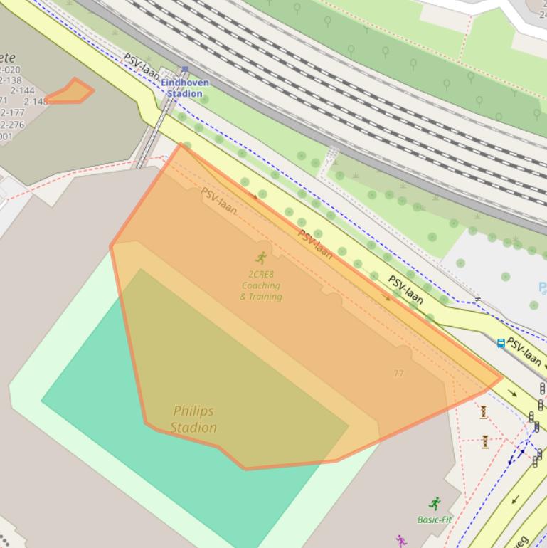 Kaart van postcodegebied 5616LX.