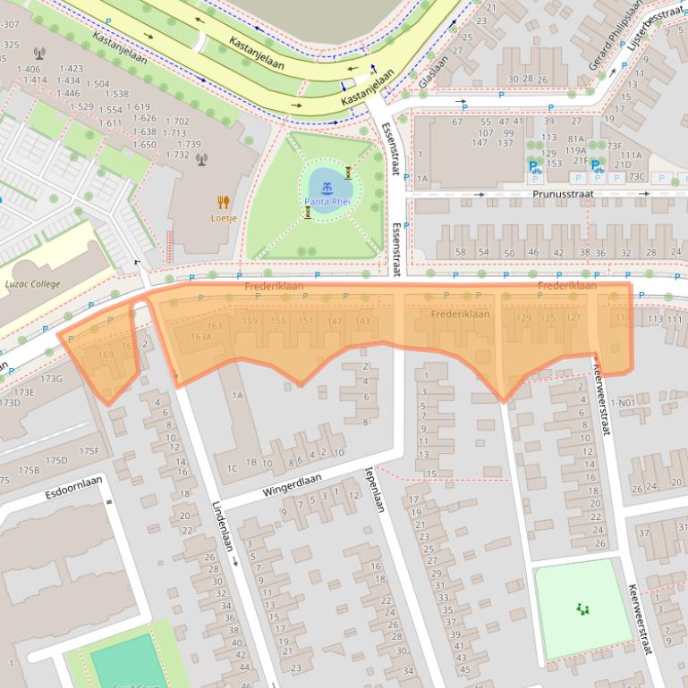 Kaart van postcodegebied 5616NE.