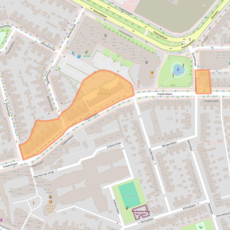 Kaart van postcodegebied 5616NJ.