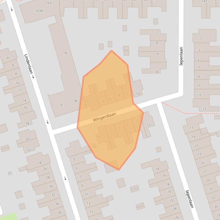 Kaart van postcodegebied 5616NT.