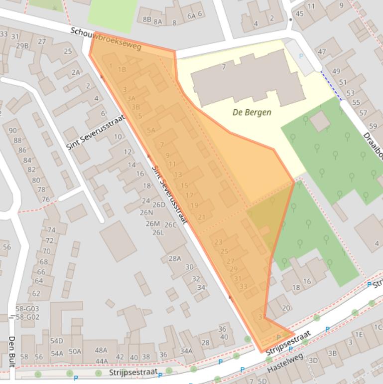 Kaart van postcodegebied 5616NX.
