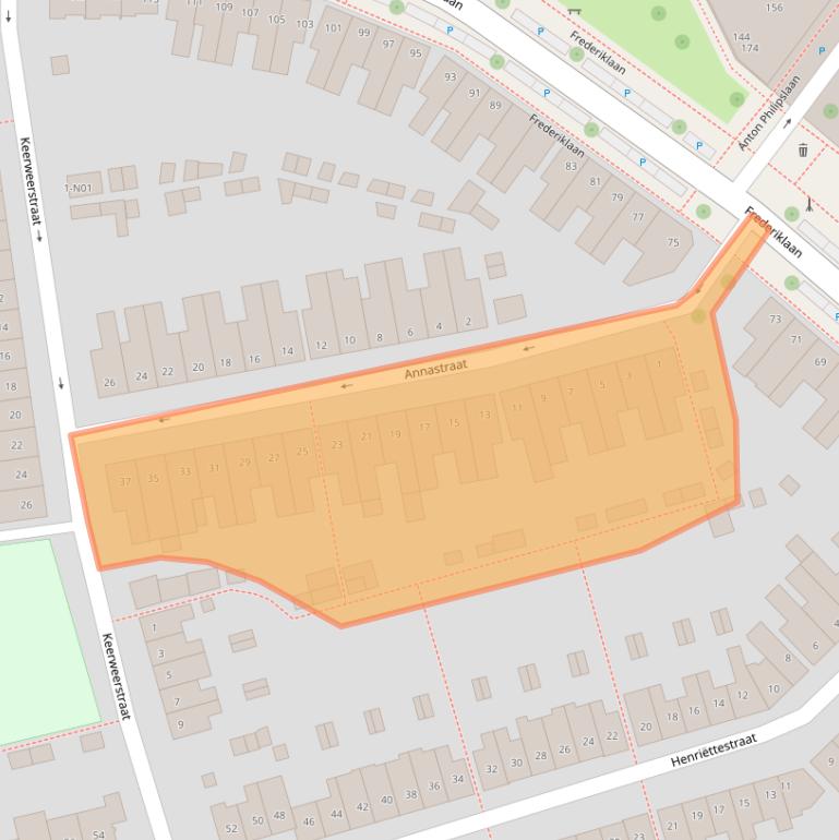 Kaart van postcodegebied 5616PC.