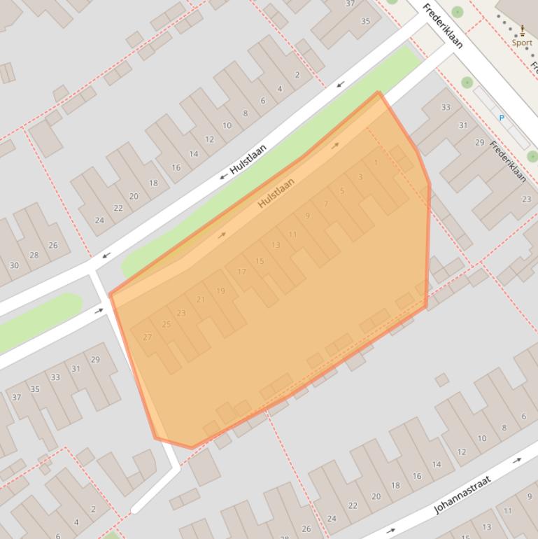 Kaart van postcodegebied 5616PJ.