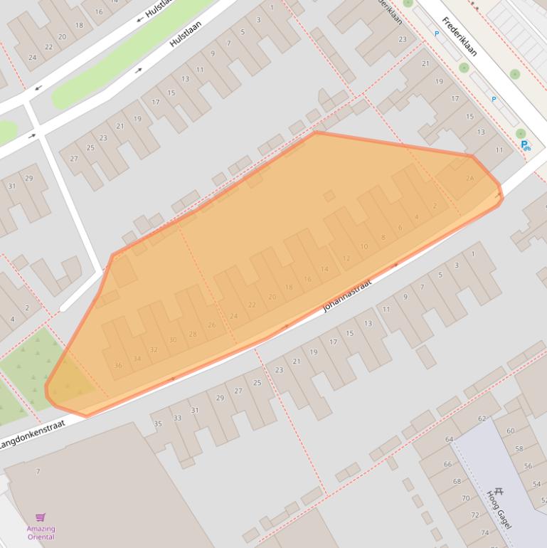 Kaart van postcodegebied 5616PR.