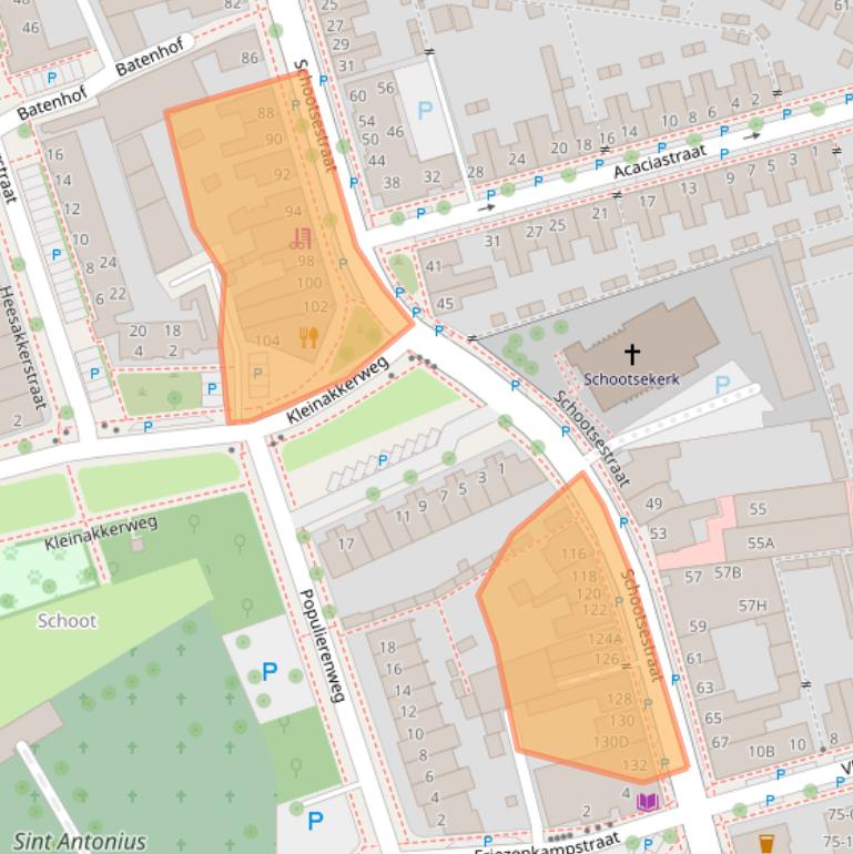 Kaart van postcodegebied 5616RG.