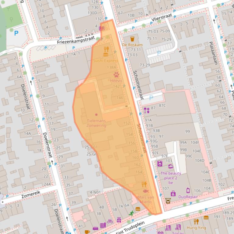 Kaart van postcodegebied 5616RH.
