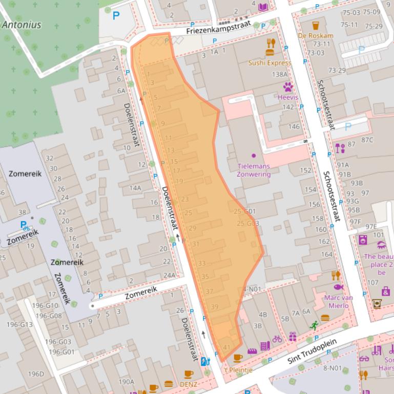 Kaart van postcodegebied 5616RK.