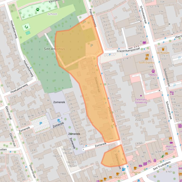 Kaart van postcodegebied 5616RL.
