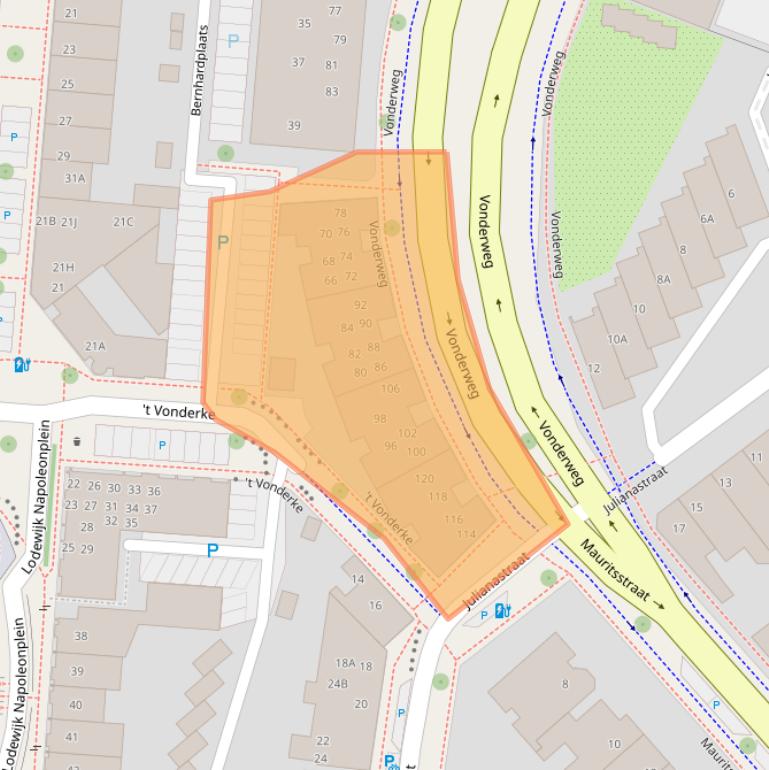 Kaart van postcodegebied 5616RW.