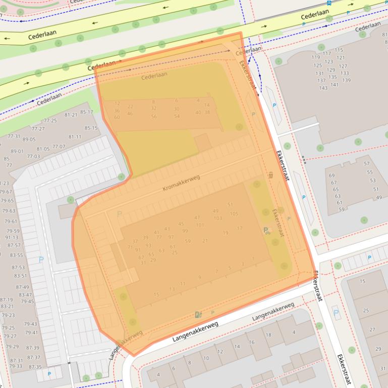 Kaart van postcodegebied 5616SB.