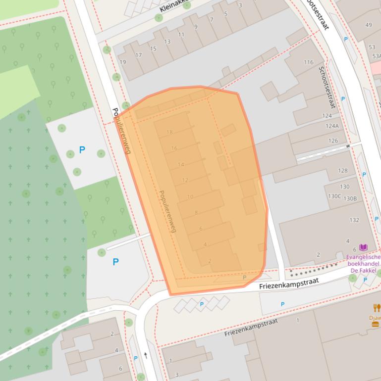 Kaart van postcodegebied 5616SK.