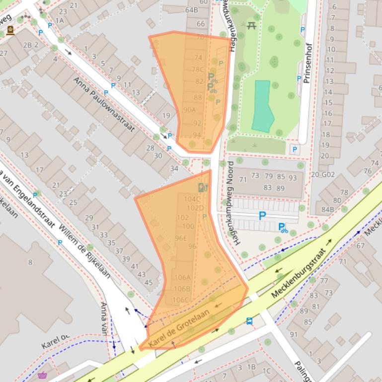 Kaart van postcodegebied 5616TB.