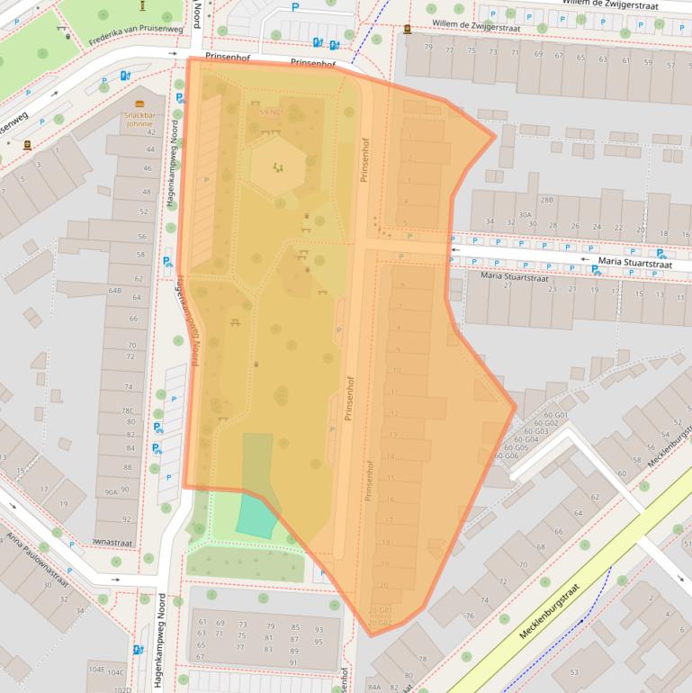 Kaart van postcodegebied 5616TE.