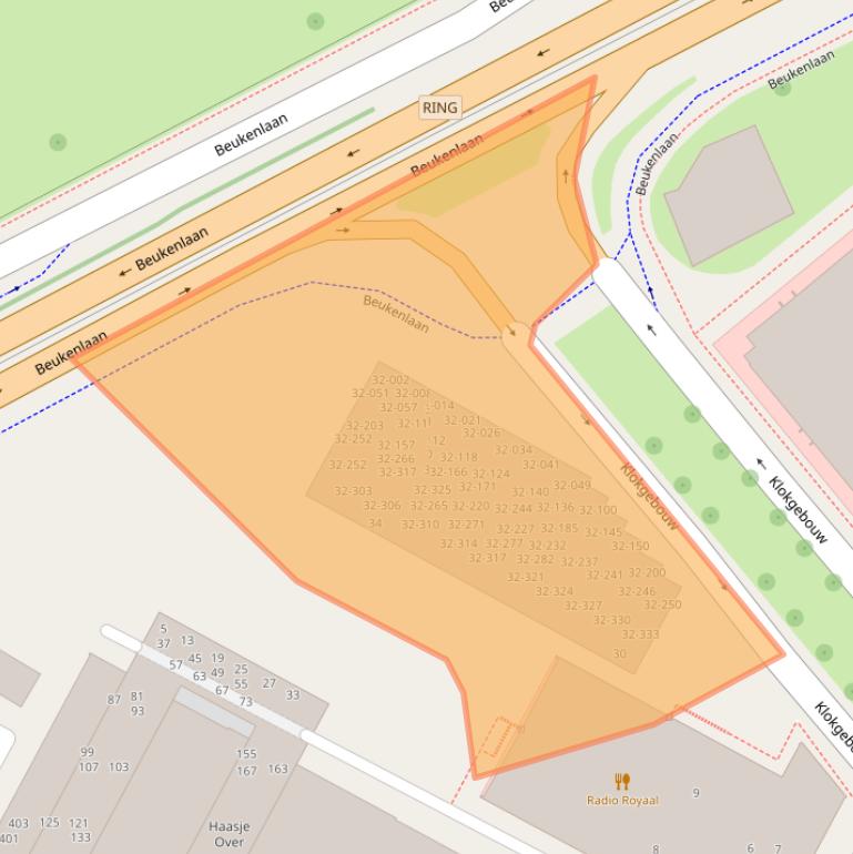 Kaart van postcodegebied 5617AH.