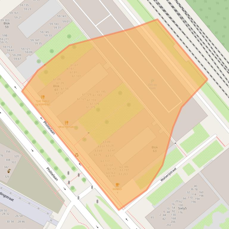 Kaart van postcodegebied 5617AL.