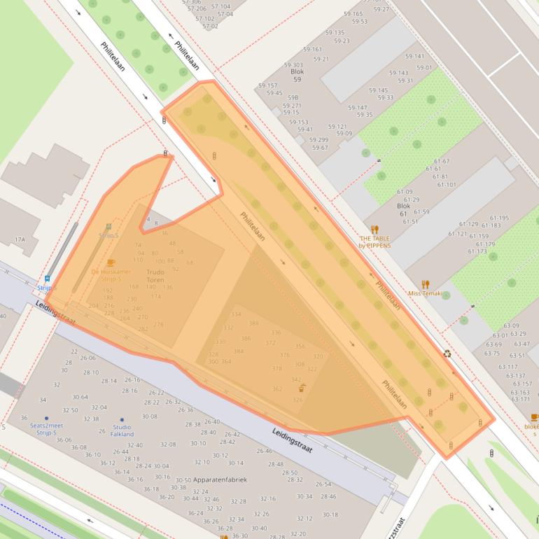 Kaart van postcodegebied 5617AN.