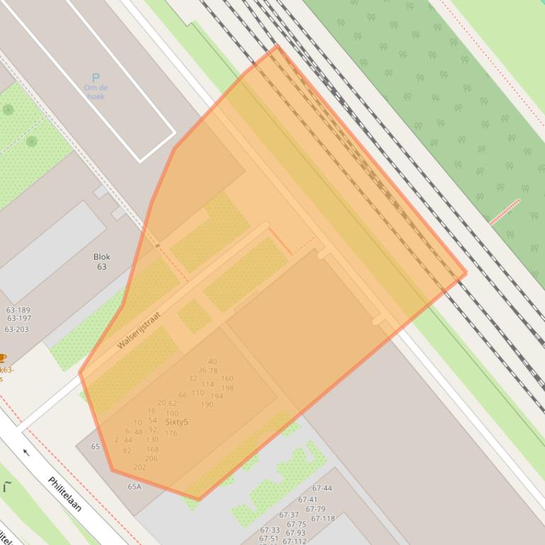 Kaart van postcodegebied 5617AR.