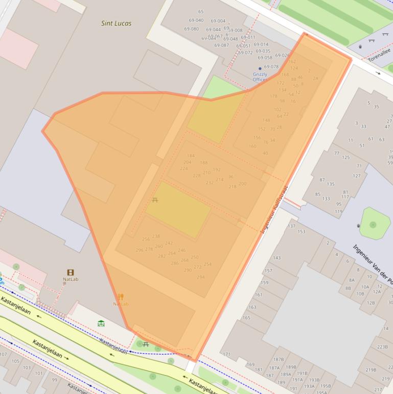 Kaart van postcodegebied 5617BH.