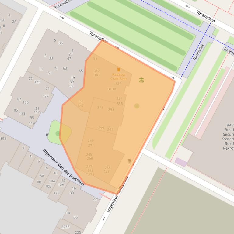 Kaart van postcodegebied 5617BM.