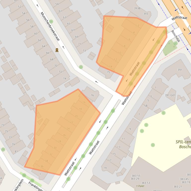 Kaart van postcodegebied 5621AJ.