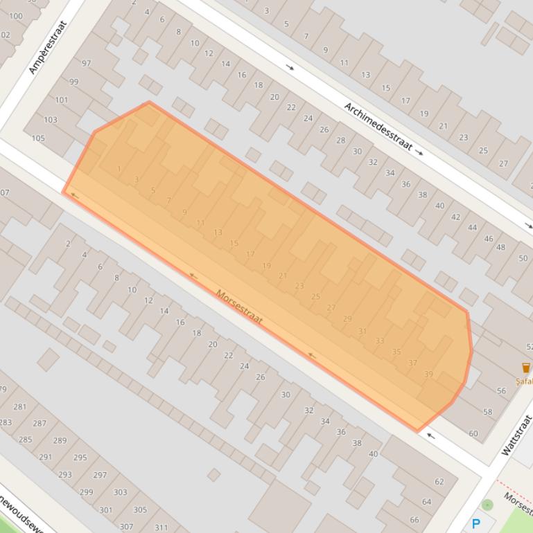 Kaart van postcodegebied 5621AL.