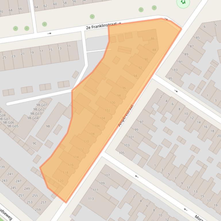 Kaart van postcodegebied 5621AP.