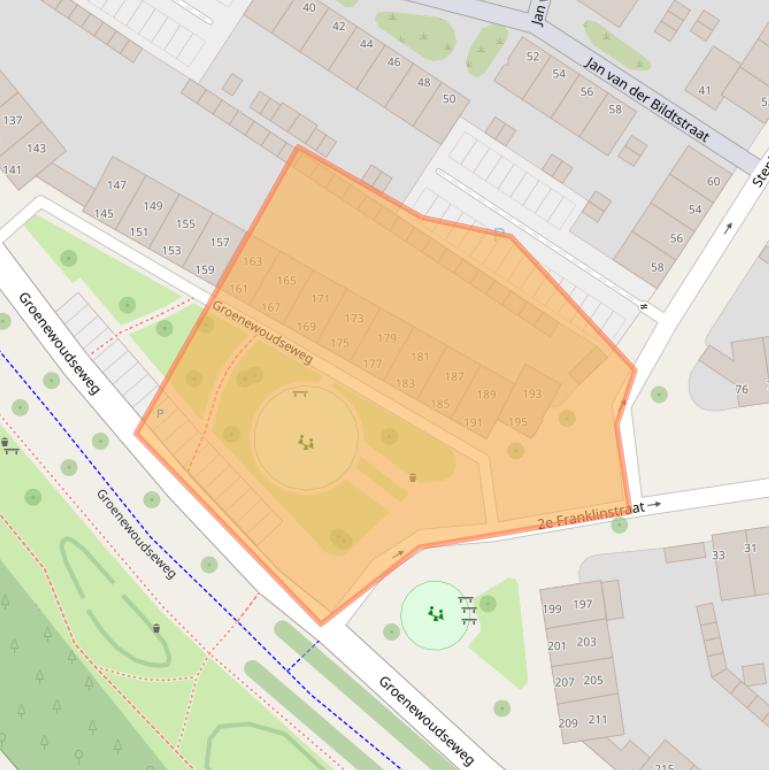 Kaart van postcodegebied 5621BG.