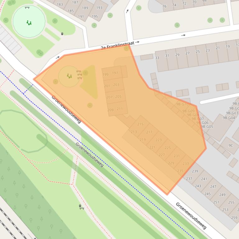 Kaart van postcodegebied 5621BH.