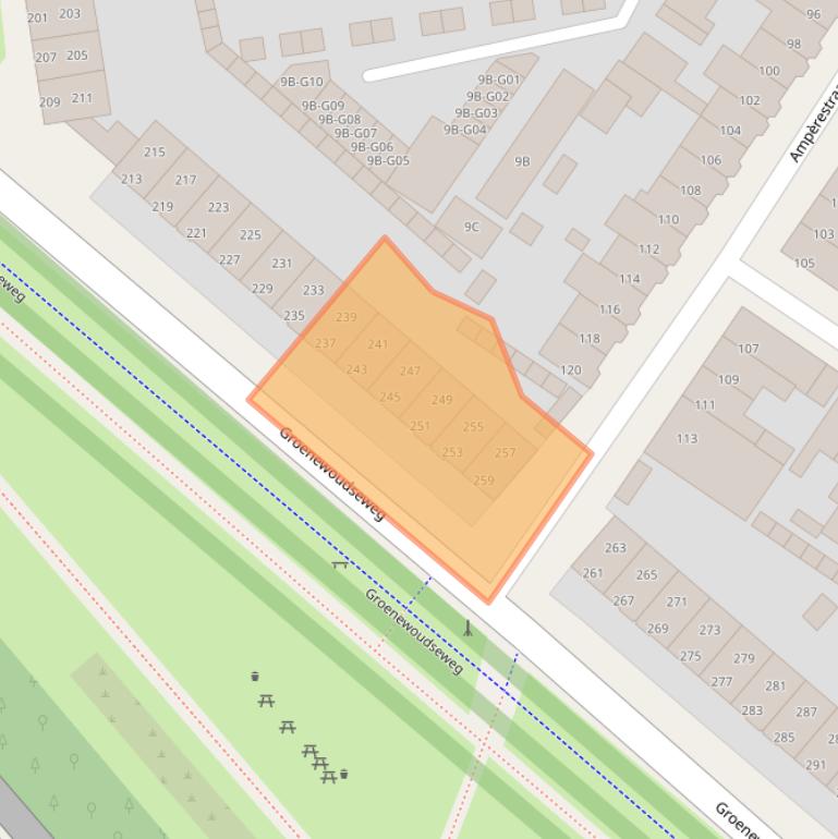 Kaart van postcodegebied 5621BJ.