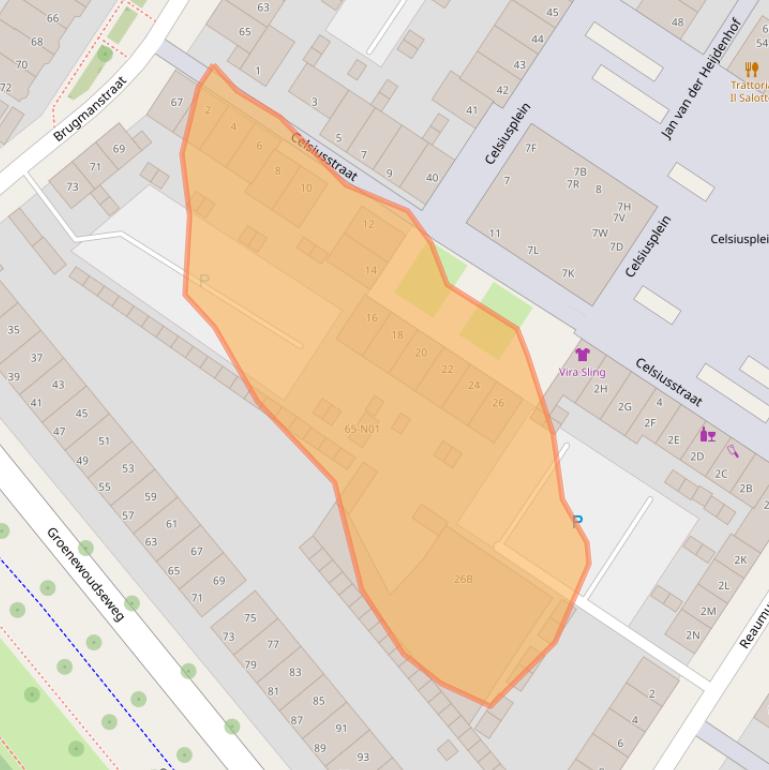 Kaart van postcodegebied 5621BT.