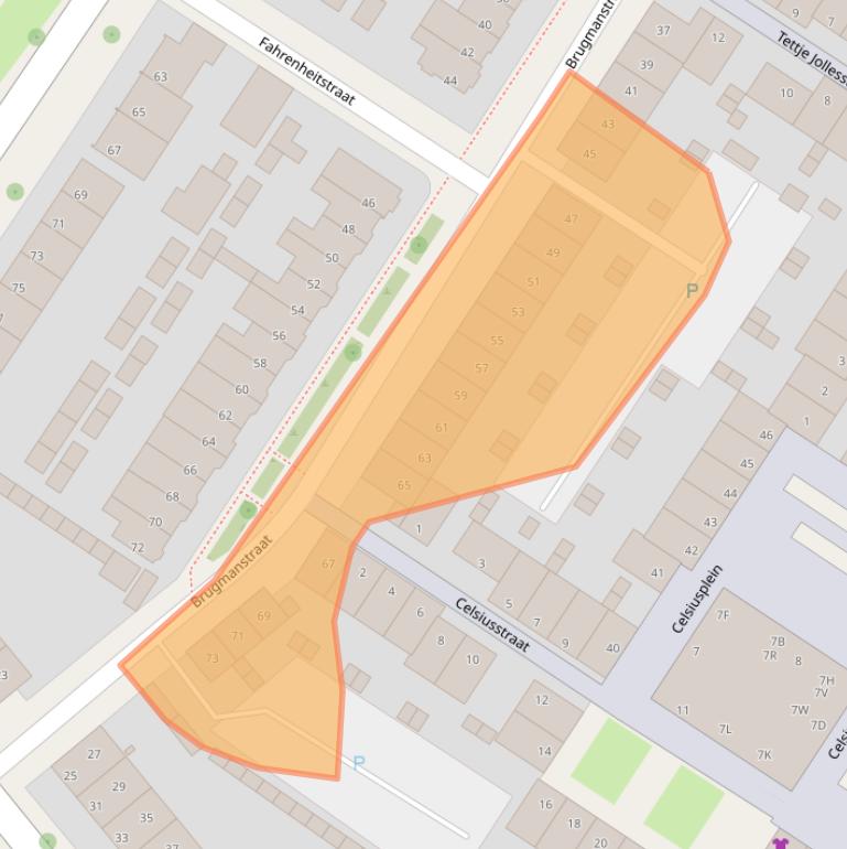 Kaart van postcodegebied 5621BW.