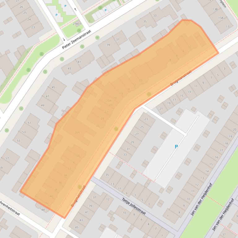 Kaart van postcodegebied 5621BX.