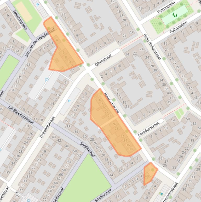 Kaart van postcodegebied 5621CC.