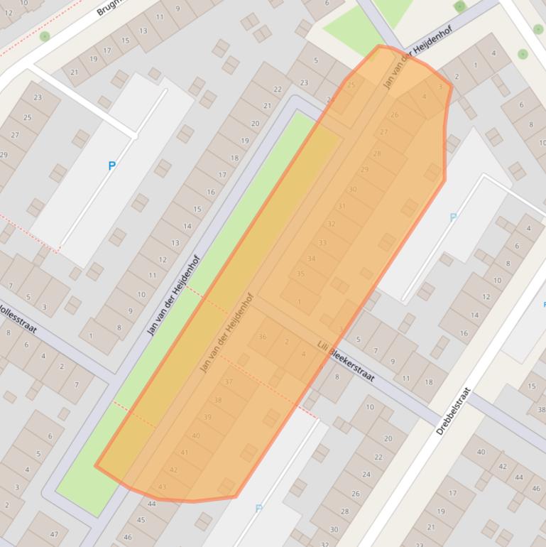 Kaart van postcodegebied 5621CK.