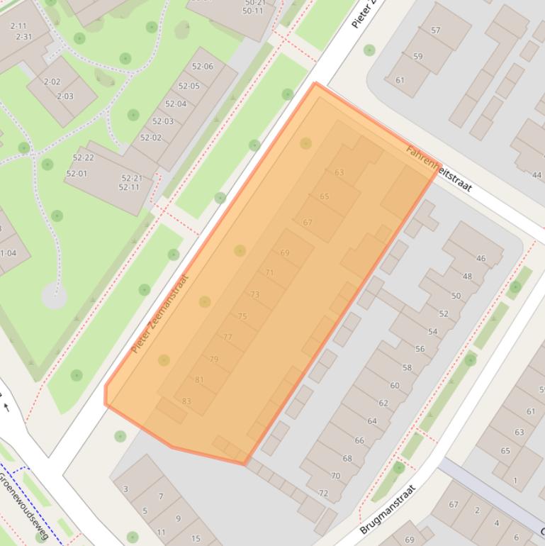 Kaart van postcodegebied 5621CS.