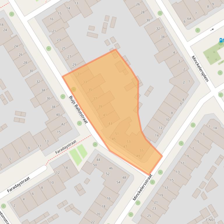 Kaart van postcodegebied 5621EH.