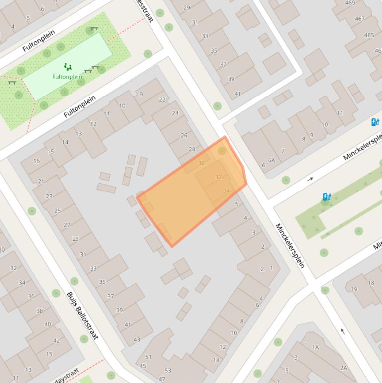 Kaart van postcodegebied 5621EN.