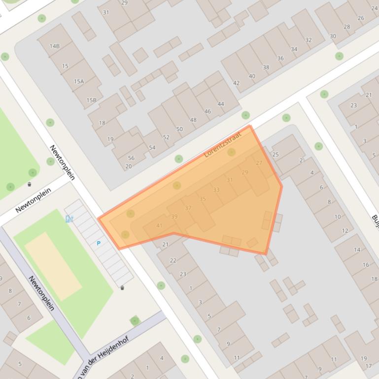 Kaart van postcodegebied 5621ER.