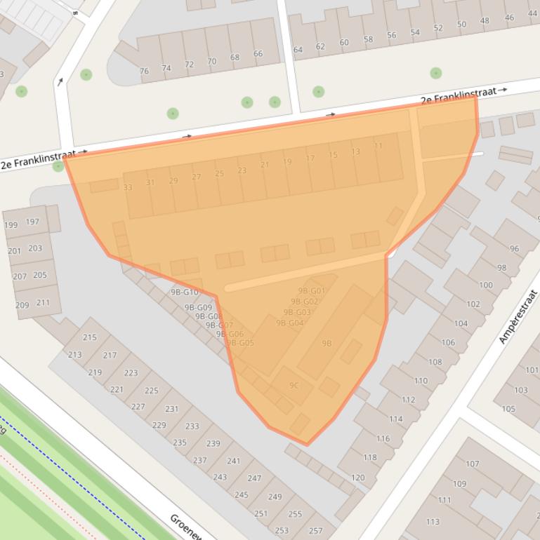 Kaart van postcodegebied 5621GL.