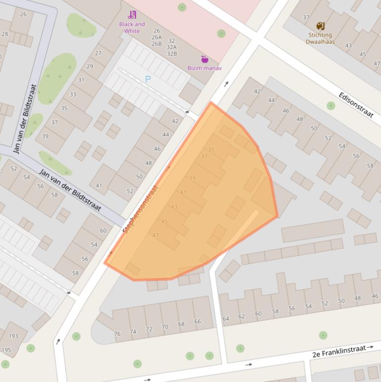 Kaart van postcodegebied 5621GS.