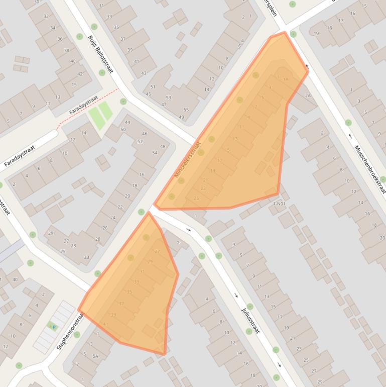 Kaart van postcodegebied 5621GW.