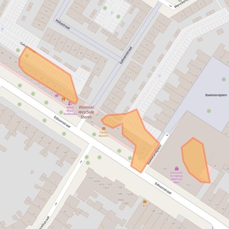 Kaart van postcodegebied 5621HM.