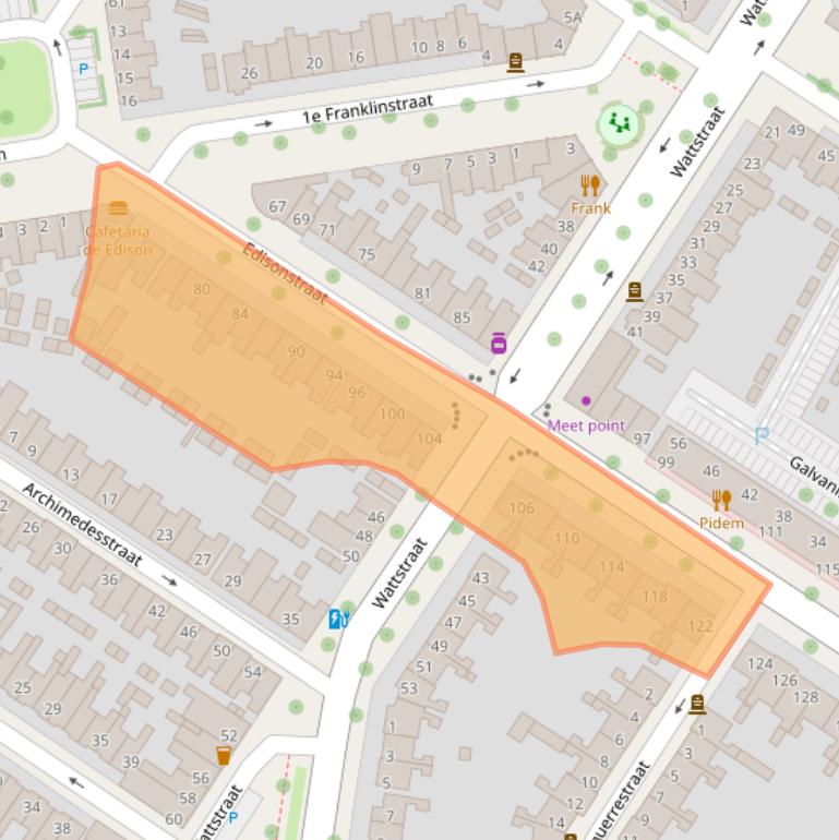 Kaart van postcodegebied 5621HS.