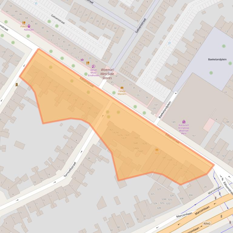 Kaart van postcodegebied 5621HT.