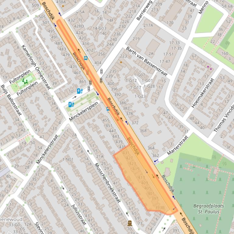 Kaart van postcodegebied 5621JC.