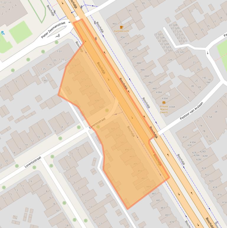 Kaart van postcodegebied 5621JE.