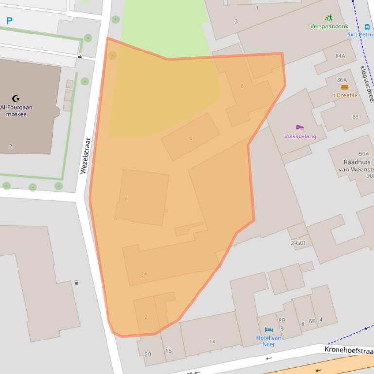 Kaart van postcodegebied 5622AM.