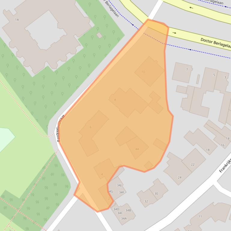 Kaart van postcodegebied 5622AW.